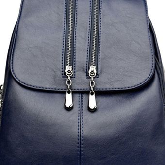 Bolsos de cuero suave Backpack de gran capacidad Viaje Mochila All-Match Bolsos de cuero suave Backpack de gran capacidad Viaje Mochila All-Match