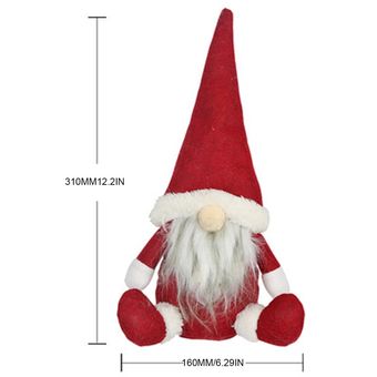 Muñecas de Navidad adornos adornos decoraciones de ventanas sin corriente muñecas mayores 