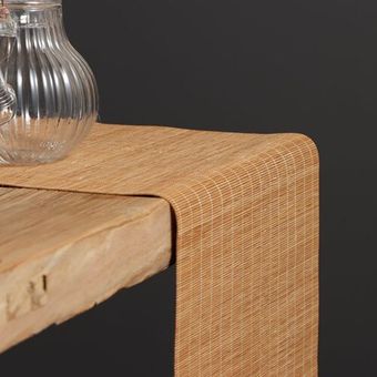 tapete de mesa RAYUAN-Mantel Individual de bambú para el hogar dec 