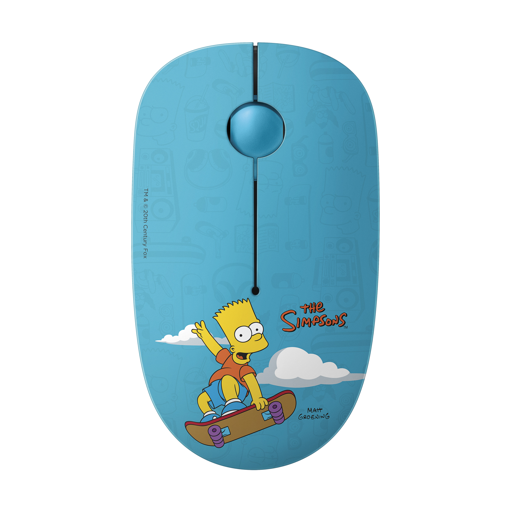 Mouse Inalámbrico 1600 DPI The Simpsons Steren Skate