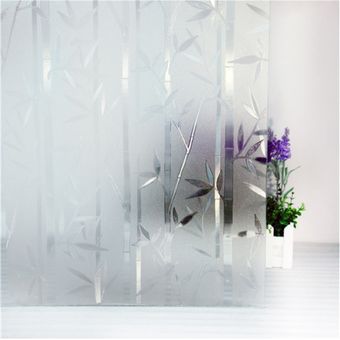 Película decorativa para vidrios diseño Bambú 120cms X 1mt Vinilo
