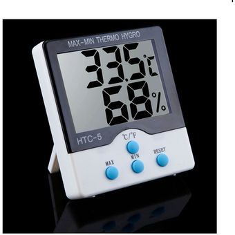 Preciso Reloj termómetro Higrómetro digital de temperatura humedad