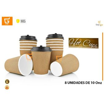 Vasos para cafe desechables con online tapa