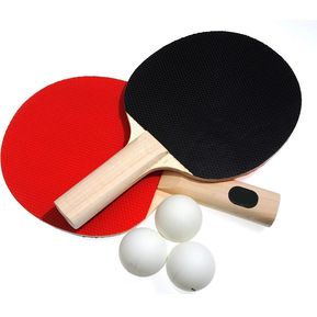 Set Raquetas Ping Pong 3 Pimpones Y Malla Miyagi