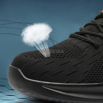 botas de seguridad ligeras con punta de acero ZAPATOS DE TRABAJO transpirables para hombre zapatos protectores de seguridad 