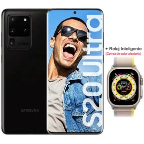 Samsung Galaxy S20 Ultra 5G 12GB+128GB y Smartwatch-Negro