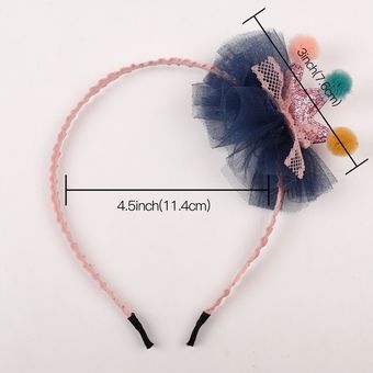 turbantes artículos para el cabello accesorios para el cabello Oaoleer-Bandanas con lazos de organza para niña diadema de flores para niña 