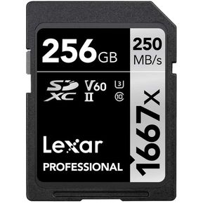 Tarjeta de Memoria Profesional de 256GB Lexar 1667x UHS-II S...