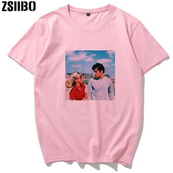 Camiseta Rosa Vintage triste Retro Anime Crying Eyes camiseta de Vaporwave hombres Camiseta de manga corta Casual camisetas altas Streetwear LUCKYBAG 
