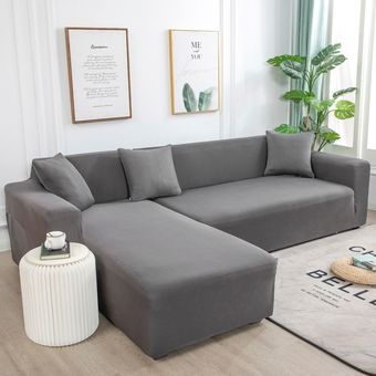 #Color 19 Funda de sofá sólida elástica para sala de estar,funda para sillón 
