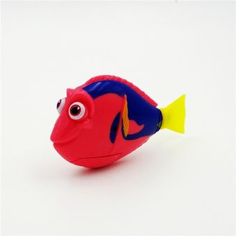 novedad de Pez electrónico divertido para nadar tanque de pesca juguete de mascota con batería activada juguetes de baño decorativos 