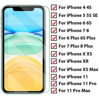 Protector De Pantalla De Vidrio Templado Para Iphone Protector Completo De Vidrio Templado Para Iphone 12 Mini 11 Pro X Xs Max Xr 7 8 6 Plus Tempered Glass Linio Mexico Ge598el0bk6jglmx