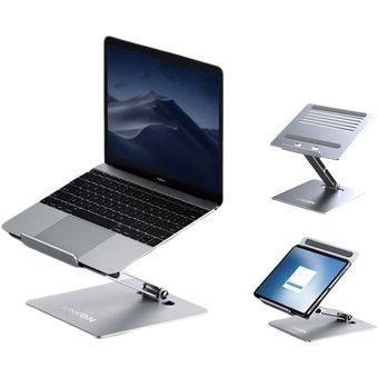 Soporte Tablet Para iPad Celular Escritorio Aluminio Movible - Gris LINKON