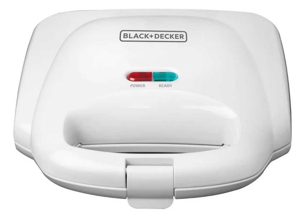 Sandwichera Black + Decker SM1000W 2 Emparedados-Blanco