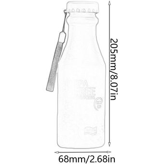 Scrub Calidad de plástico irrompible portátil Botella de soda sellada Copa Caldera Rosado 