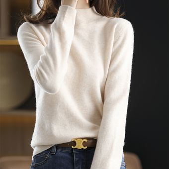 contenido Implacable Préstamo de dinero Sweater Mujer Suéter de medio cuello alto para mujer Calor de invierno  Blanco | Linio Colombia - GE063FA00FBK7LCO