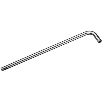 Práctico brazo de ducha cromado de acero inoxidable de 60 cm soporte 