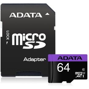 Memoria Micro SD ADATA 64GB 30MBs 10MBs AUSDX64GUICL10-RA1