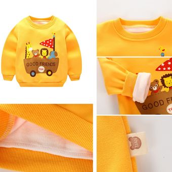 Nuevo color coincidente suéteres infantiles medianos y pequeños mangas largas 
