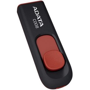 Memoria Flash USB Adata C008 16GB Negro-Rojo AC008-16G-RKD