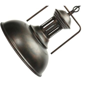 Lámpara de la vendimia Cafe restaurante de la lámpara de hierro forjado Pot tapa de la lámpara 