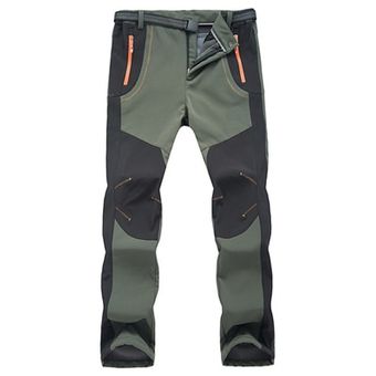 Pantalones de senderismo impermeables para hombre y #Men Army Green 