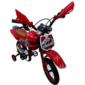 Bicicleta Infantil Moto Cross  Rin 16 y 12 Niños Nueva Y Moderna
