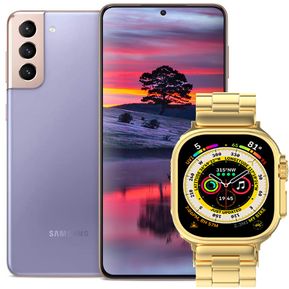 Samsung Galaxy S21 5G 128GB Purpura + Smartwatch Ultra Gold...