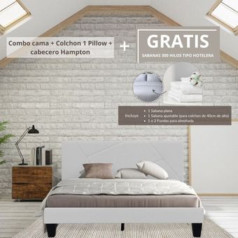 Cabecero Para Cama 160 Capital Blanco EKONOMODO