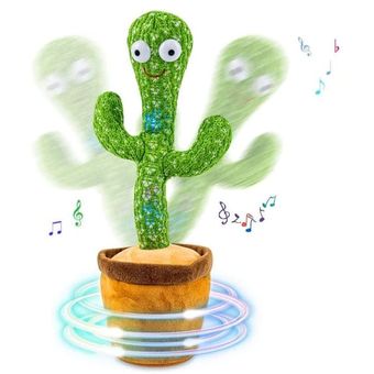 GENERICO Cactus Bailarín Con 120 Canciones Repite Sonido Luz