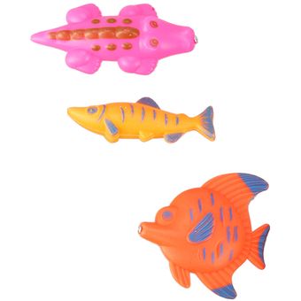 Juego de bañera magnética con modelo de pez de pesca de juguete de bañ 