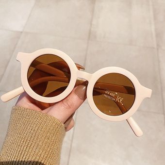 Estilo Vintage 2021 bonitos anteojos De Sol coloridos LongKeeper-gafas De Sol redondas para niños y niñas 