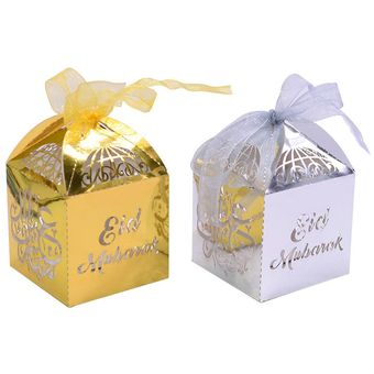 suministros de d Caja de caramelos con recuerdo de Mubarak Gold Eid 
