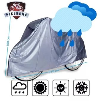 Cubierta Bicicleta Vinilo Protector Lluvia Intemperie Forro