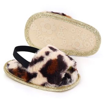 Sandalias de piel para niños y niñas zapatos planos con estampado de leopardo Tie Dye zapatillas suaves de 5 colores con correa de soporte elástico 