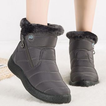Mujer botas de invierno botas de tela de algodón botas de mujer de z 