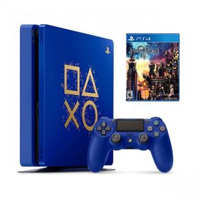 Sony Playstation 4 1tb Ps4 Slim Blue Edition + Juego Kingdom Hearts 3