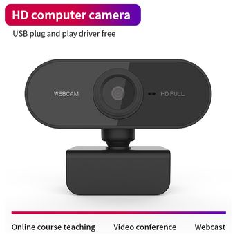 1080P HD cámara Web con micrófono giratorio Autofocus USB 2,0 PC cámara Web de escritorio Mini computadora WebCamera Video grabación trabajo en línea 