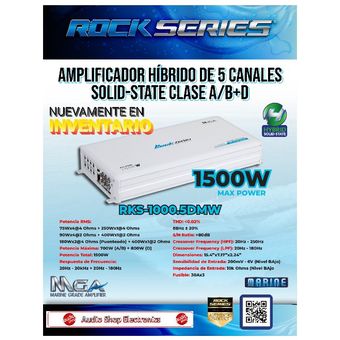 asignar Repegar vestir Amplificador Marino RKS-1000.5DMW Rock Series 5 Canales 1500 Watts | Linio  México - RO668EL01V064LMX