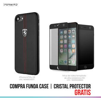 ONOLA Funda compatible con iPhone 8 Plus, iPhone 7 Plus + protector de  pantalla de vidrio templado resistente para iPhone 8 Plus y 7 Plus (negro  gris