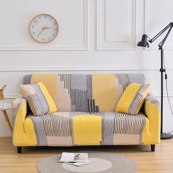 #Color 19 Fundas elásticas de LICRA para sofá,cubierta de sofá por secciones,fundas de muebles de 1234 asientos 