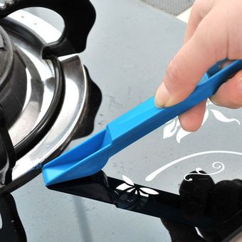Multifunción Ordenador Ventana cepillo de limpieza de la ventana surco de pista azul Cleaner 