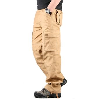 Stenso MAX Pantalones de Trabajo Estilo Cargo para Hombre de algodón 