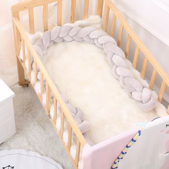 almohadilla de protección para cuna de recién nacido decoración para cuna de bebé accesorios de cama Parachoques de ropa de cama para bebé 