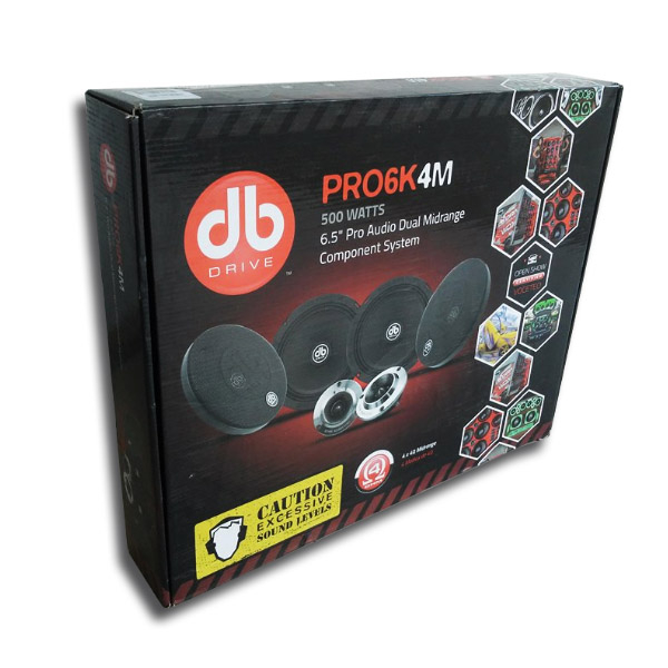 Set De Medios Db Drive PRO6K4M 6.5 Pro Audio 500w 4ohm