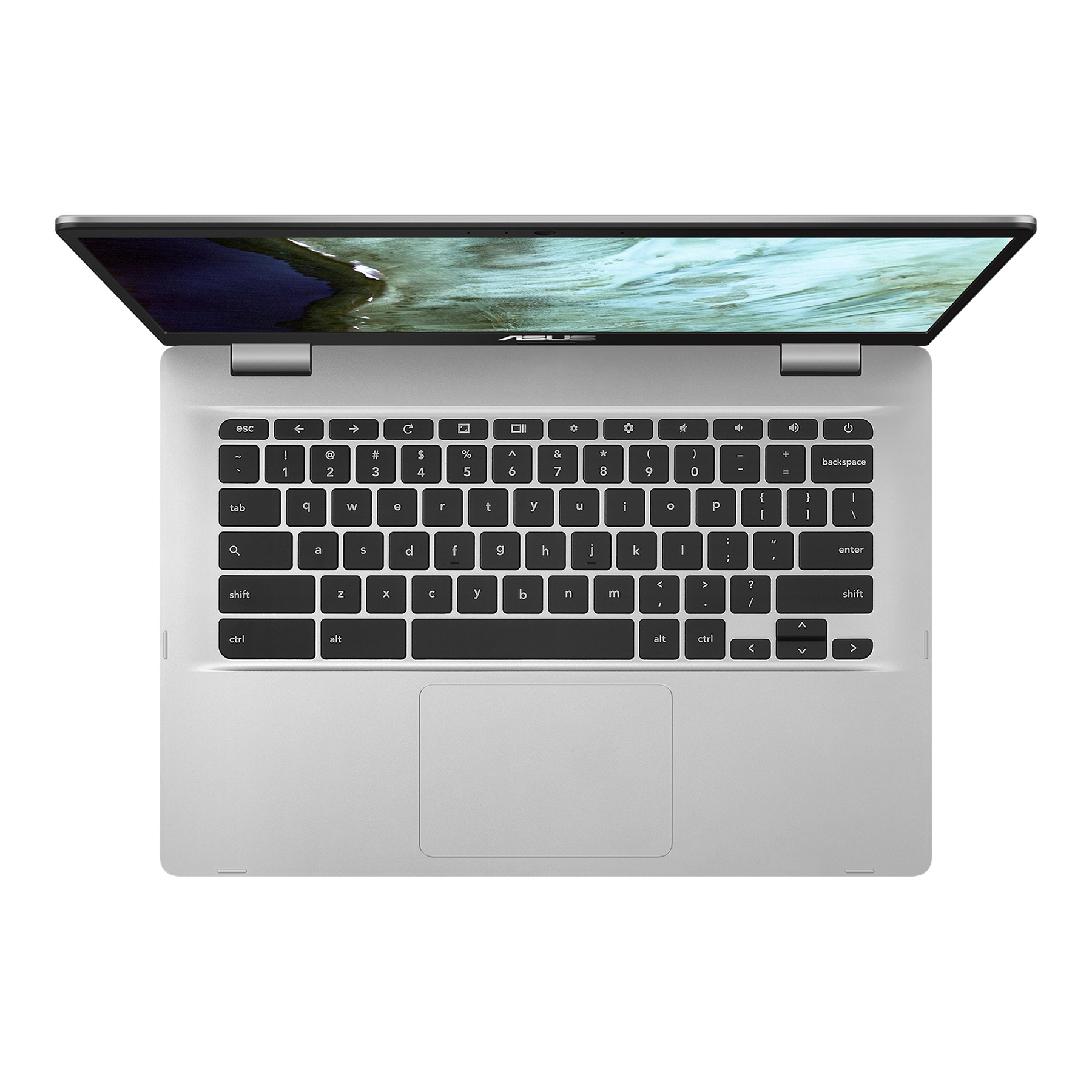 Laptop Asus C423n Plata 14 Celeron N3350 4gb De Ram, 64gb Mmc Cromebook Gris
