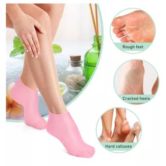 Calcetines hidratantes de gel de 5 dedos para hombres y mujeres para  reparar pies secos, talones agrietados, piel áspera, callos, cutículas