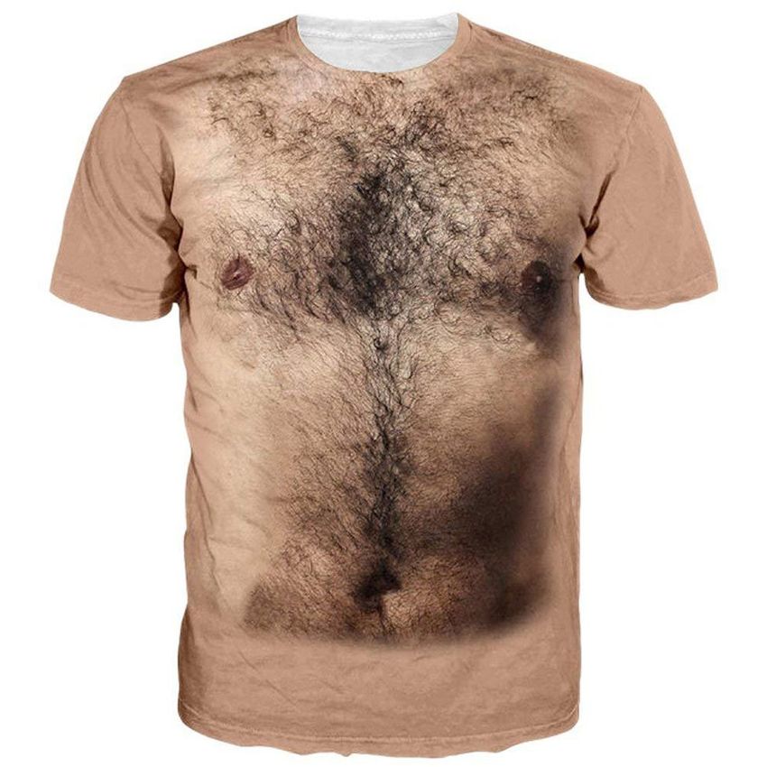 camiseta color carne hombre