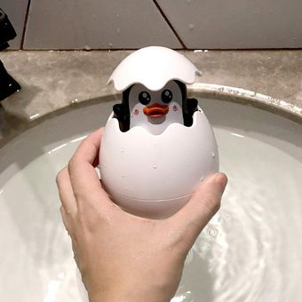 Un bebé Juguete para bañarse Pingüino Huevo Spray de agua Baño Ducha J 