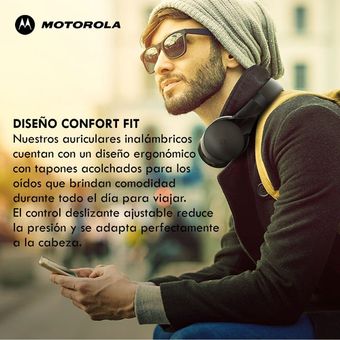 Audífonos Diadema Bluetooth V5.0 / 25h, Motorola Moto Xt500+